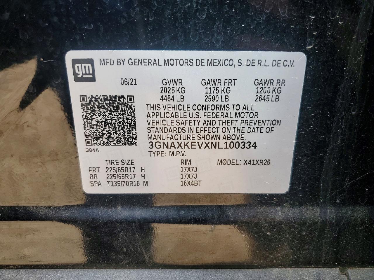 2022 CHEVROLET EQUINOX