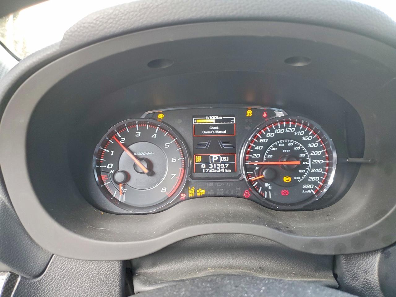 2019 SUBARU WRX