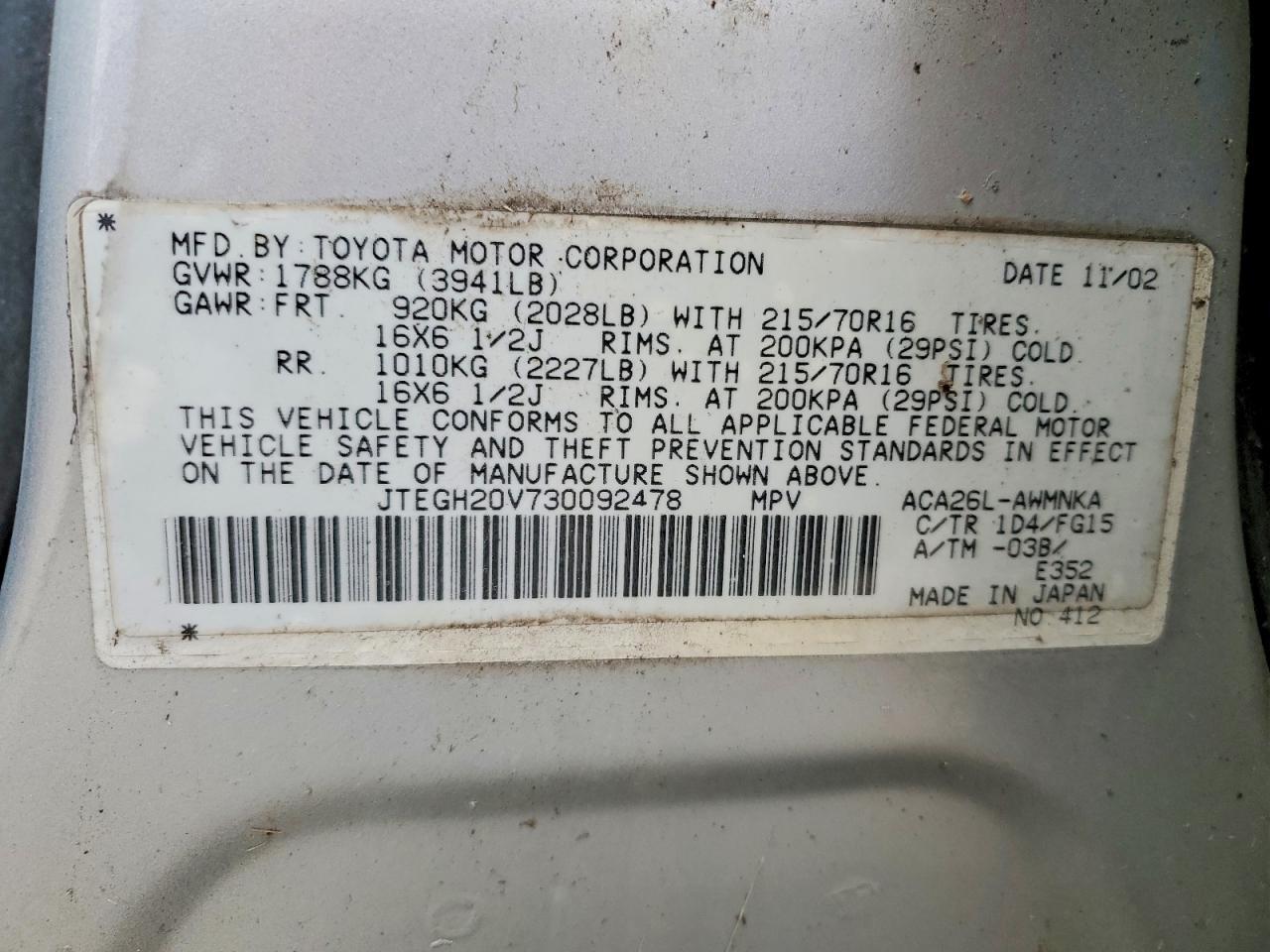 2003 TOYOTA RAV4