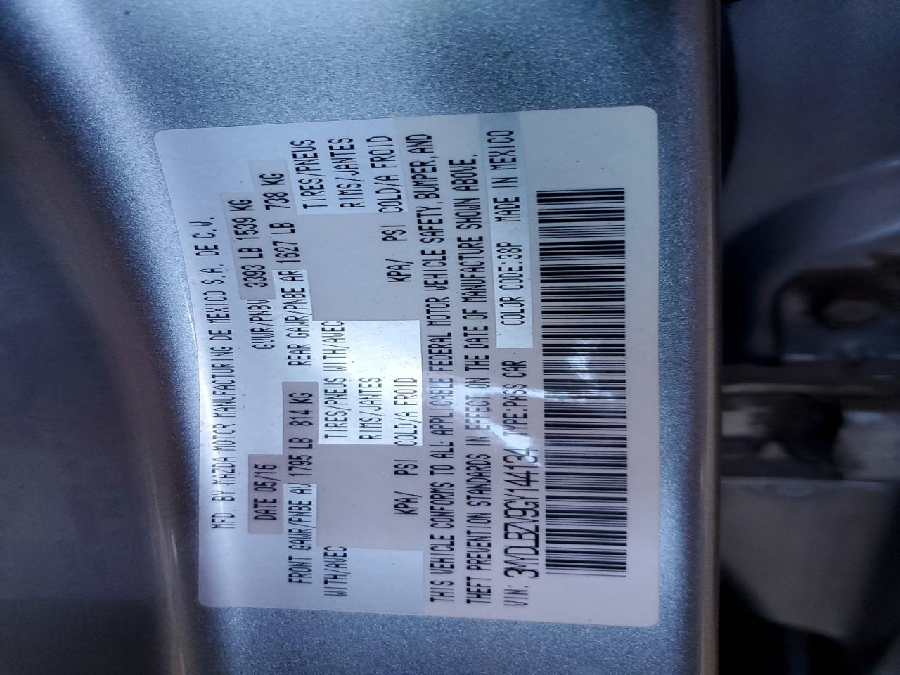 2016 SCION iA