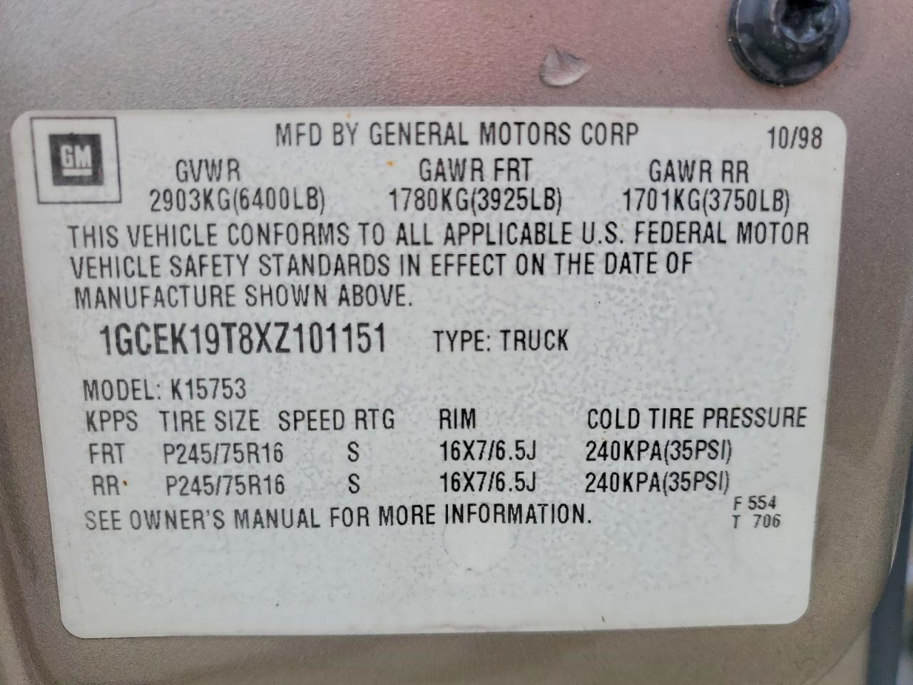 1999 CHEVROLET Silverado