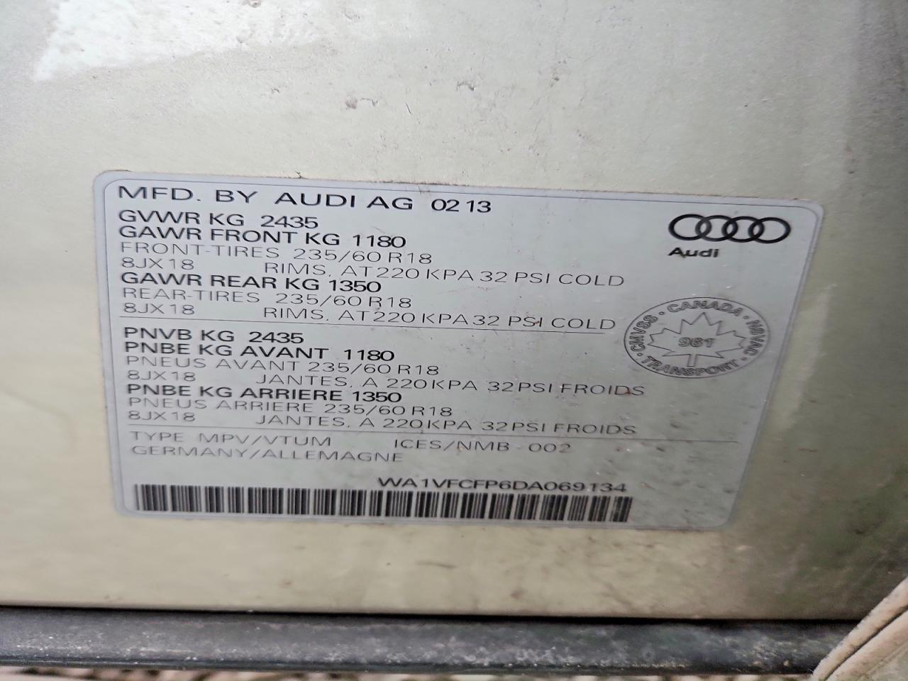2013 AUDI Q5