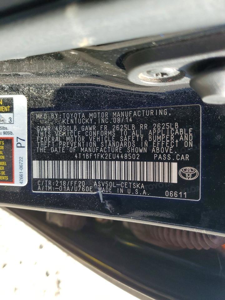 2014 TOYOTA CAMRY