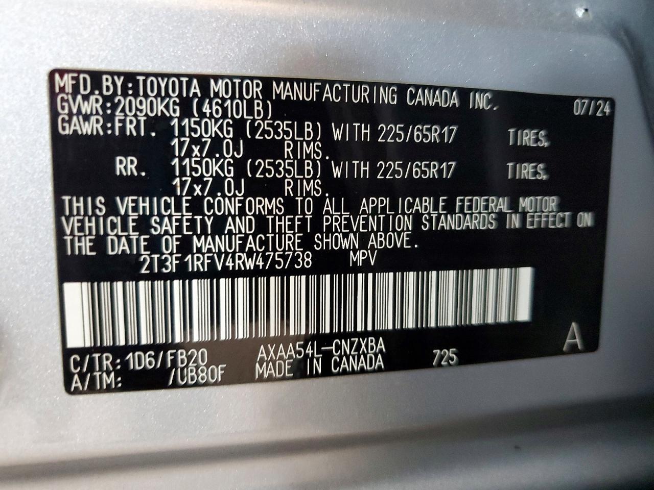 2024 TOYOTA RAV4