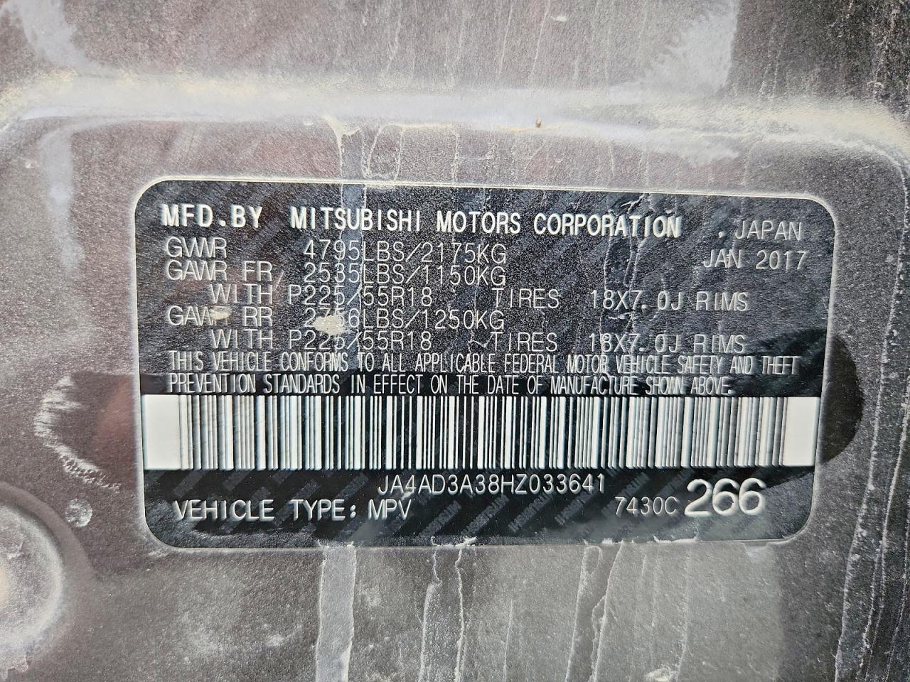 2017 MITSUBISHI outlander