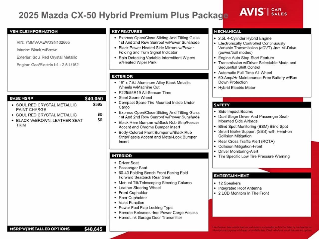 2025 MAZDA CX-50