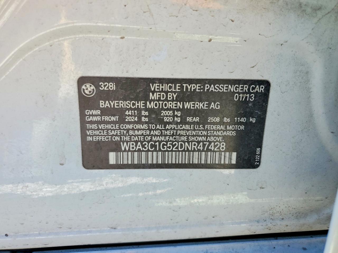 2013 BMW 3 SERIES