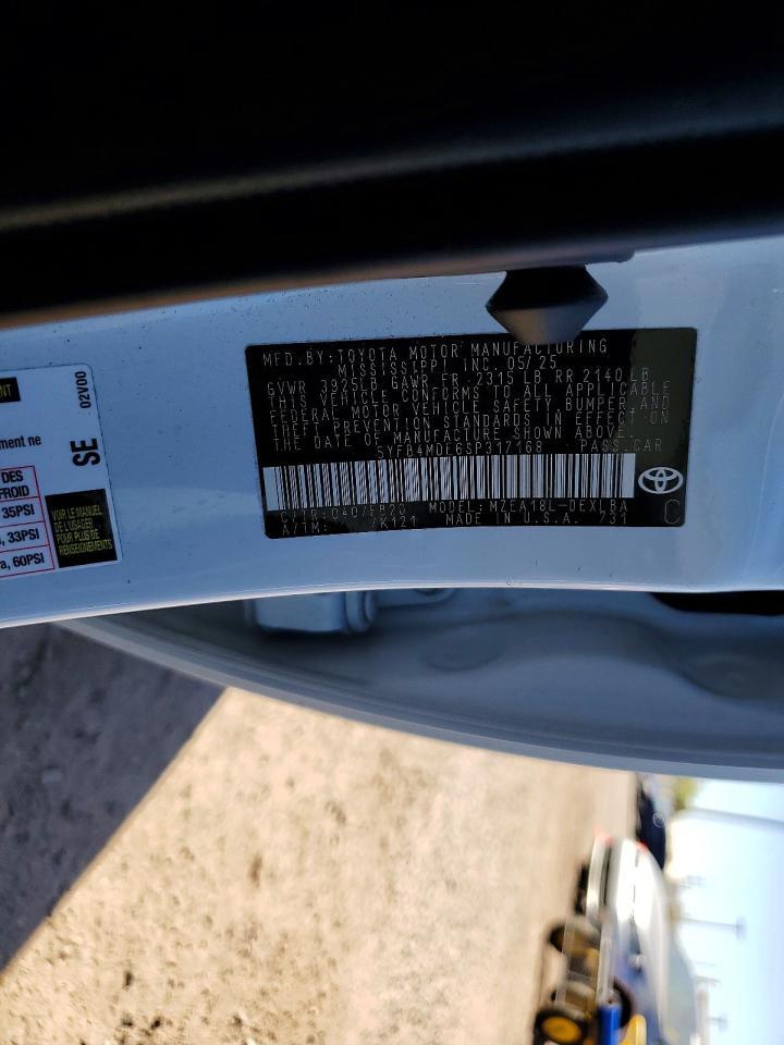 2025 TOYOTA COROLLA
