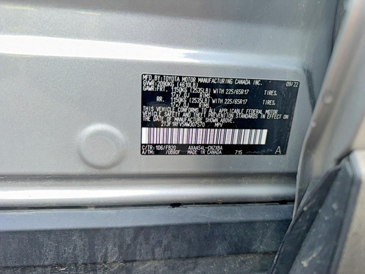2022 TOYOTA RAV4