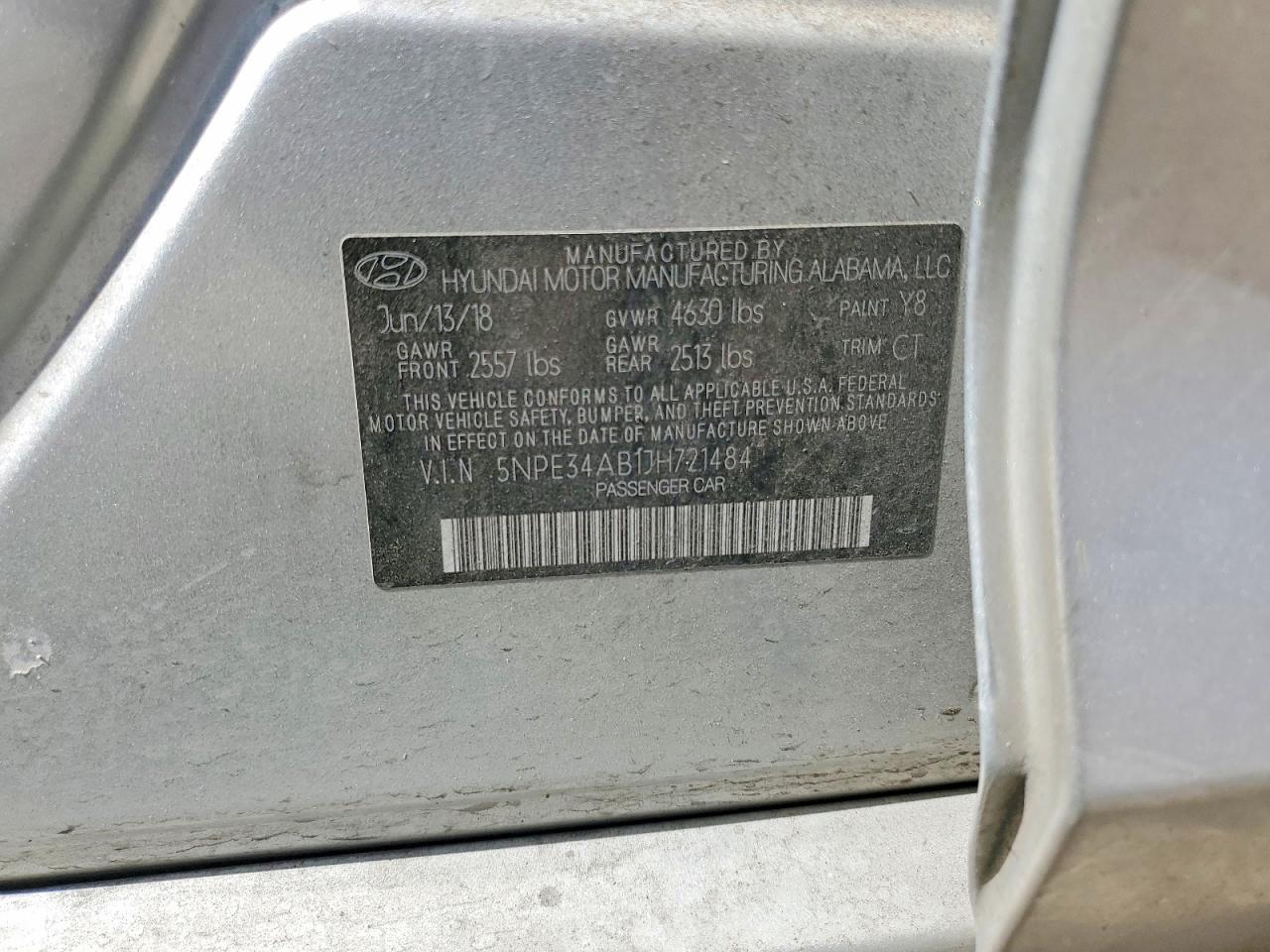 2018 HYUNDAI SONATA
