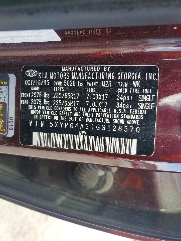 2016 KIA SORENTO