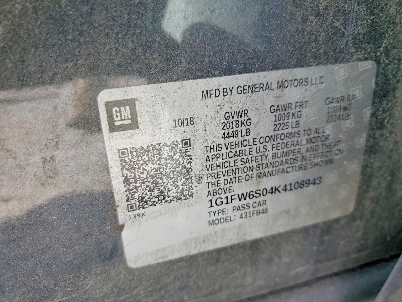 2019 CHEVROLET Bolt EV