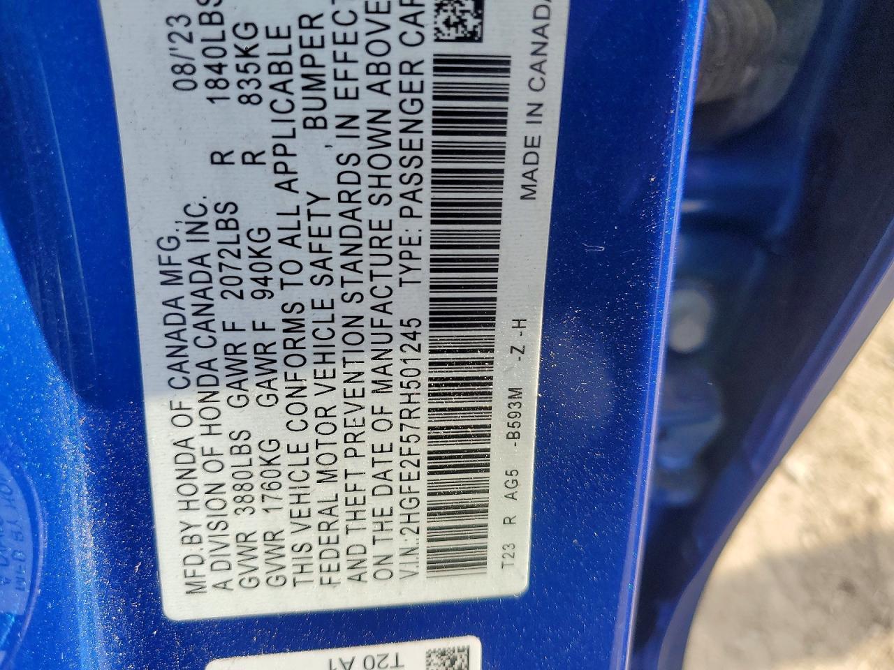 2024 HONDA CIVIC