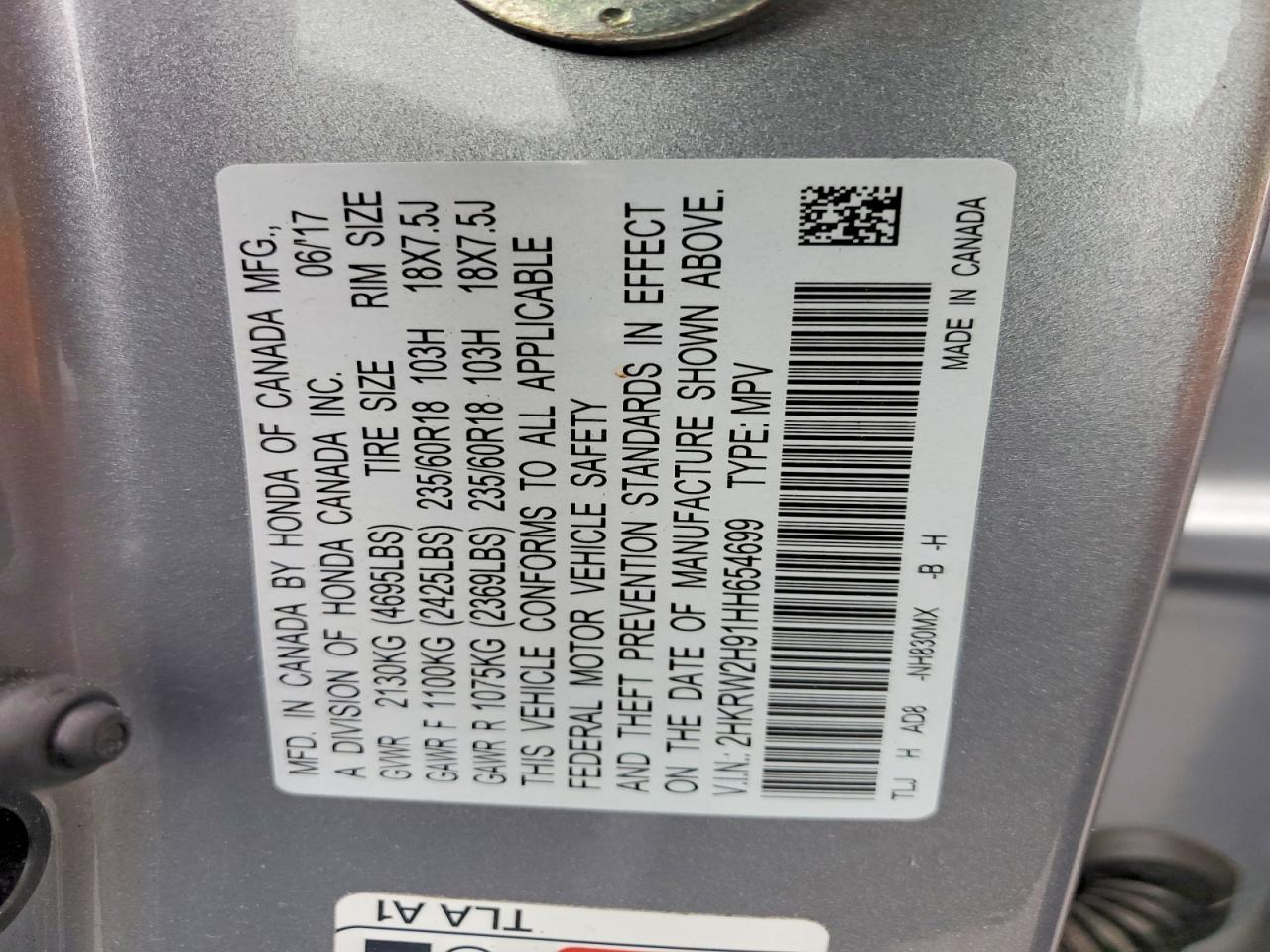 2017 HONDA CR-V