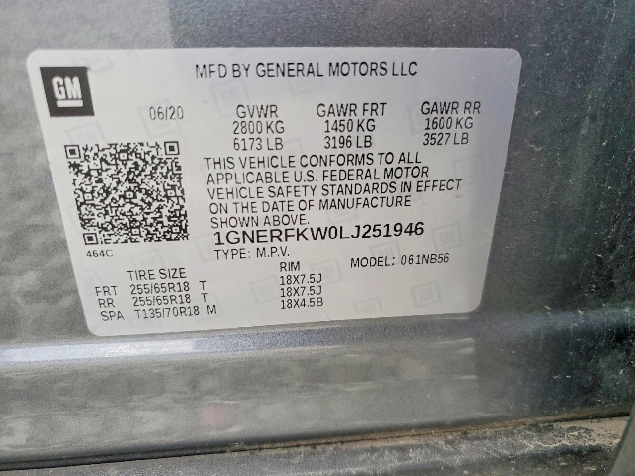2020 CHEVROLET TRAVERSE