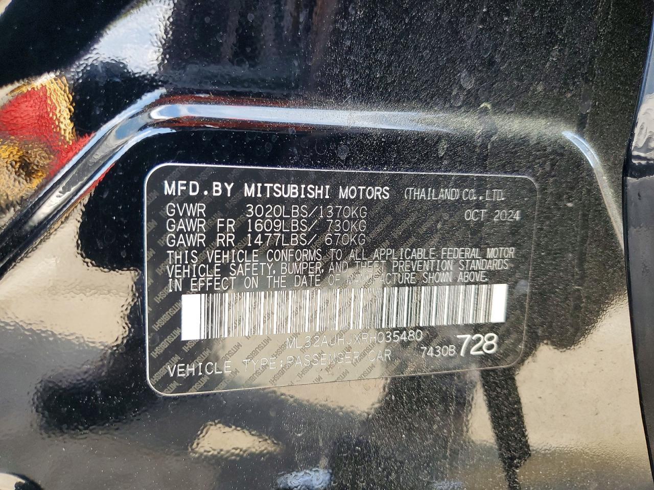 2024 MITSUBISHI MIRAGE