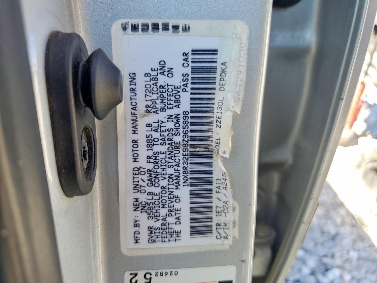 2008 TOYOTA COROLLA