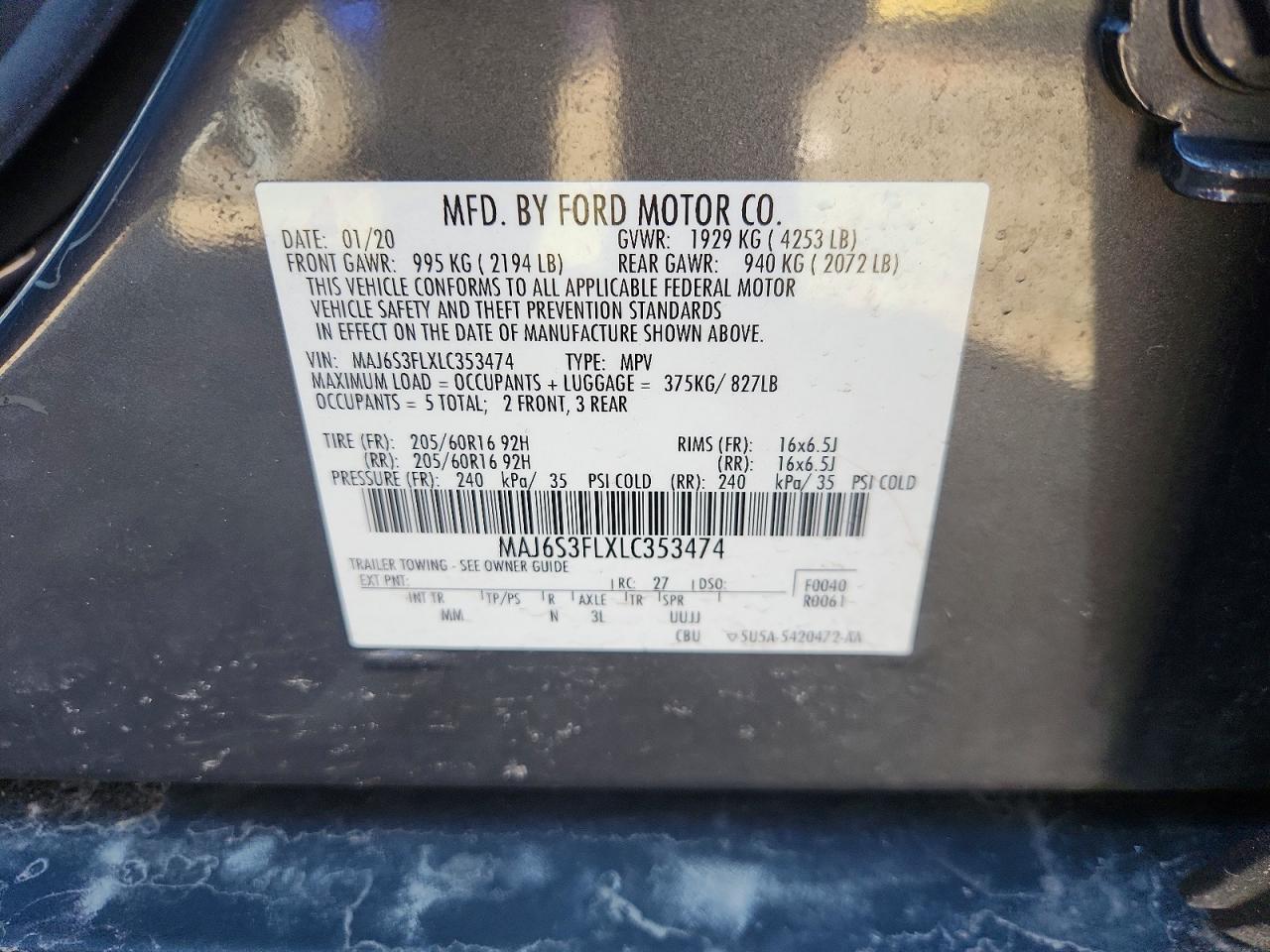 2020 FORD EcoSport