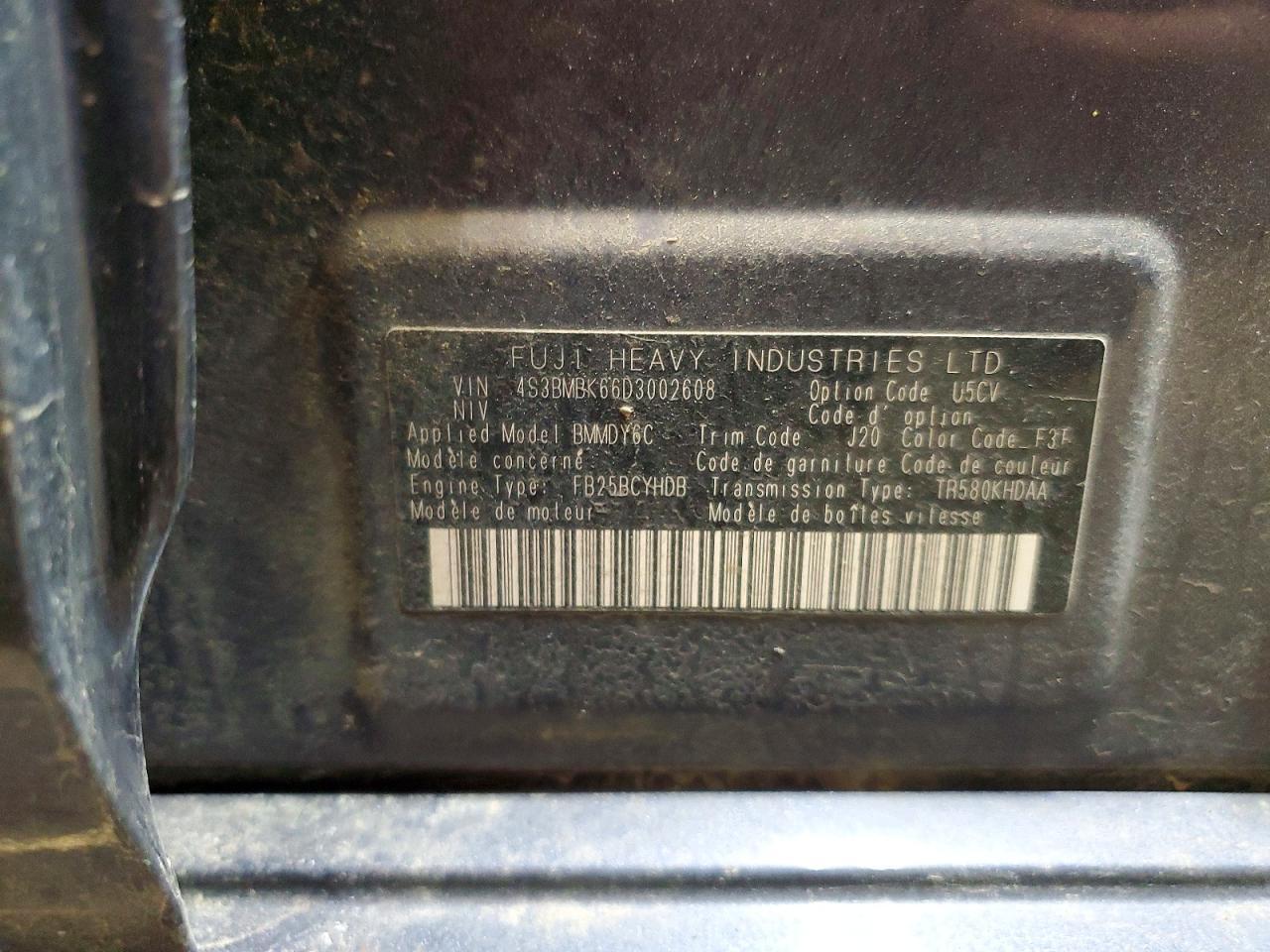 2013 SUBARU Legacy