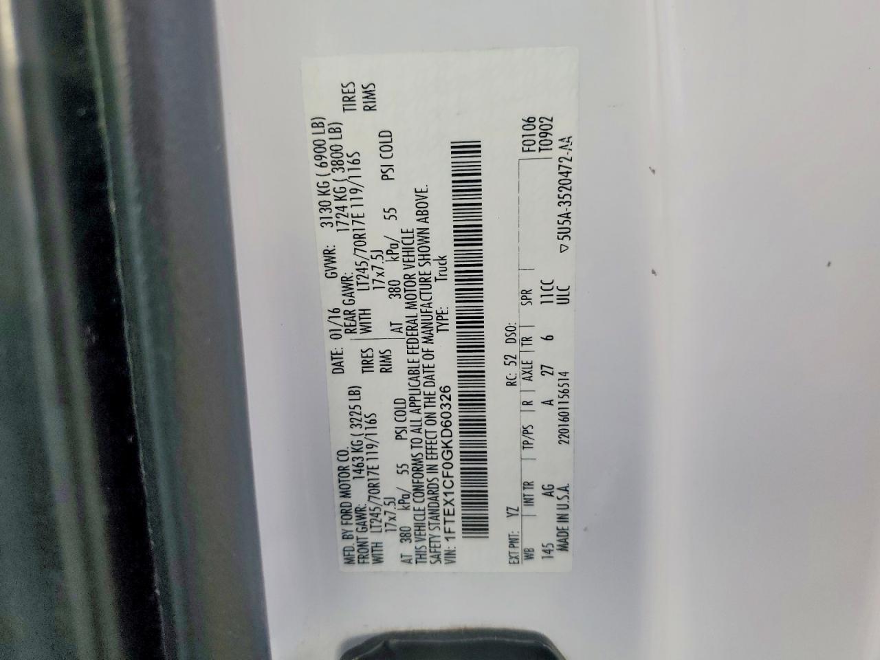 2016 FORD F-150