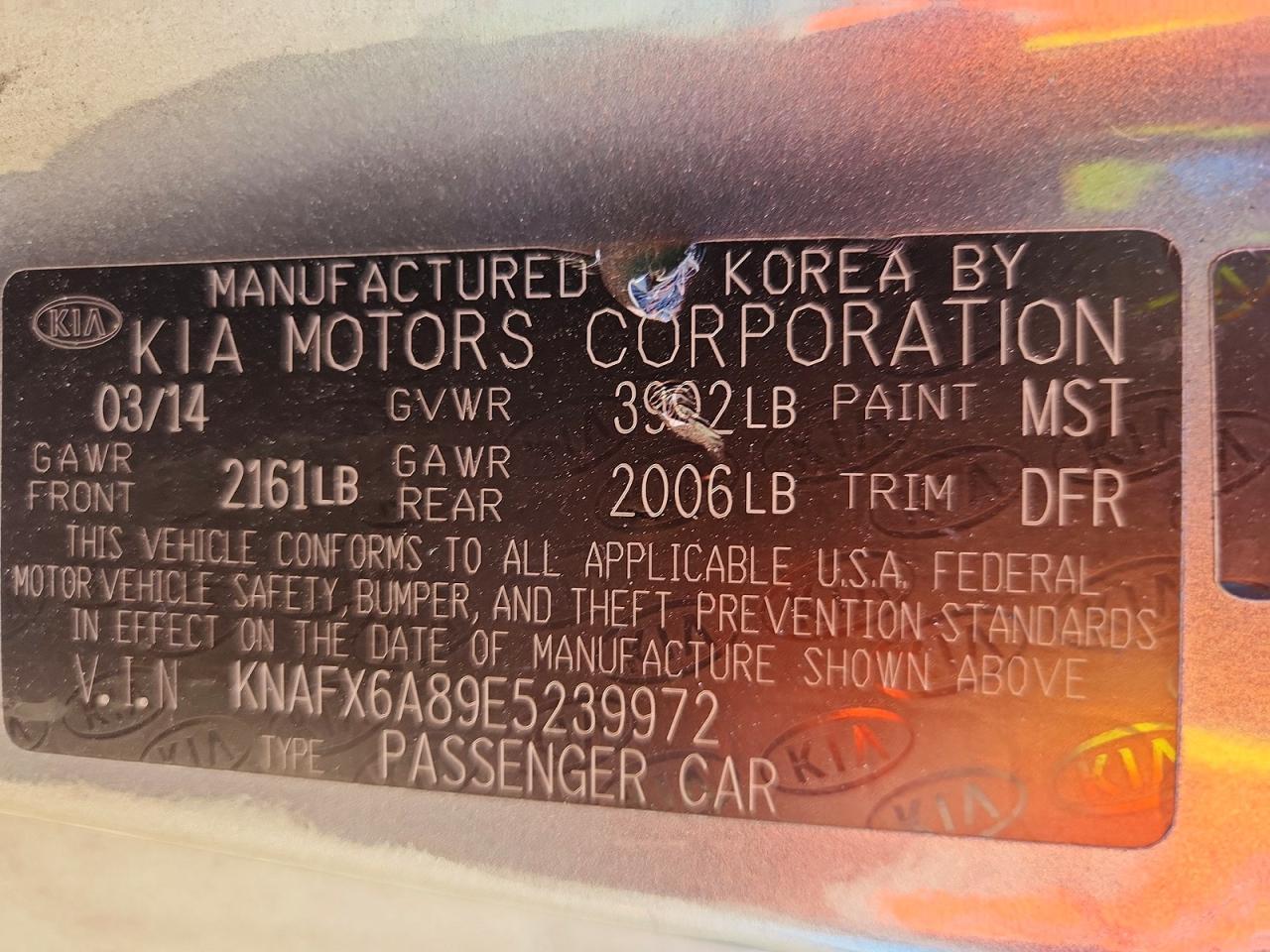 2014 KIA FORTE