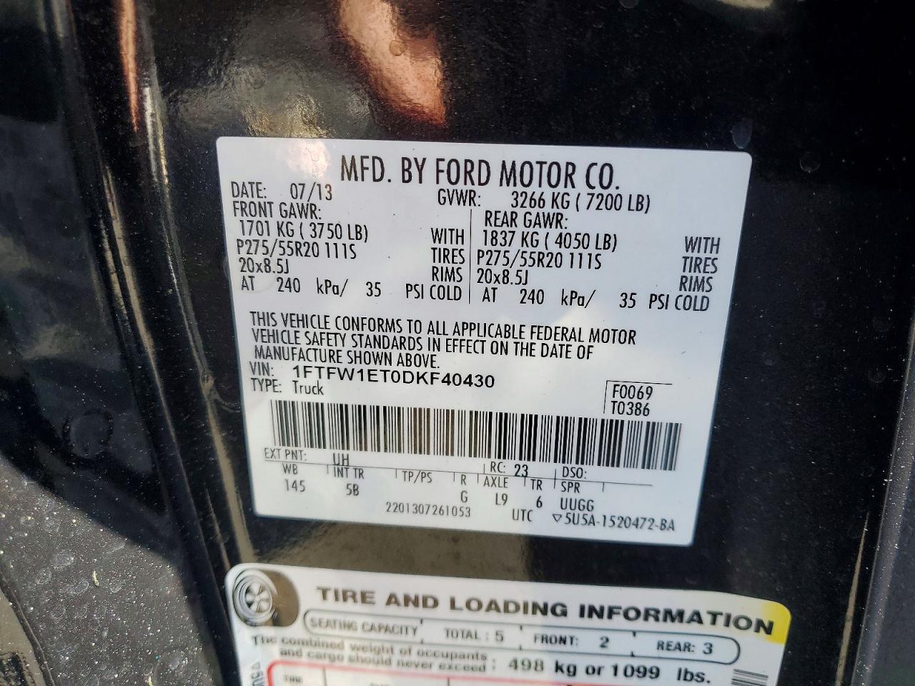 2013 FORD F-150 Lightning