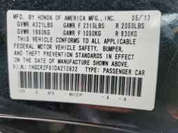 2013 HONDA ACCORD