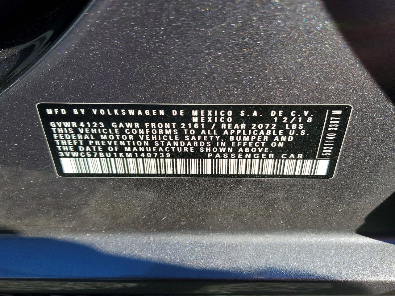 2019 VOLKSWAGEN JETTA