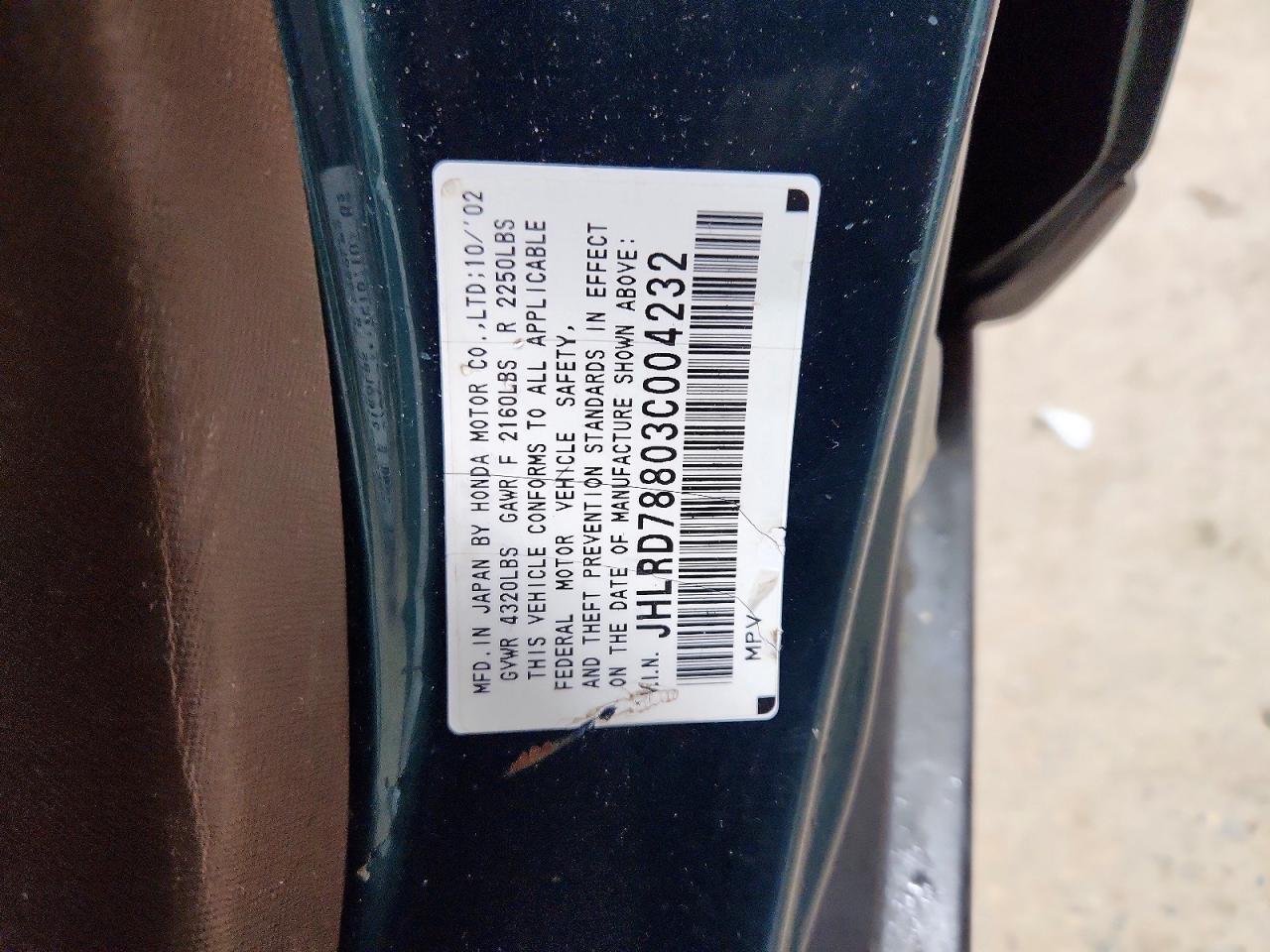 2003 HONDA CR-V