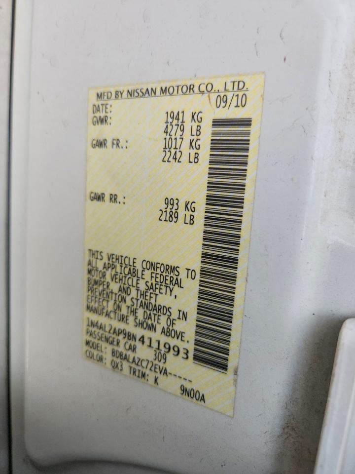 2011 NISSAN ALTIMA