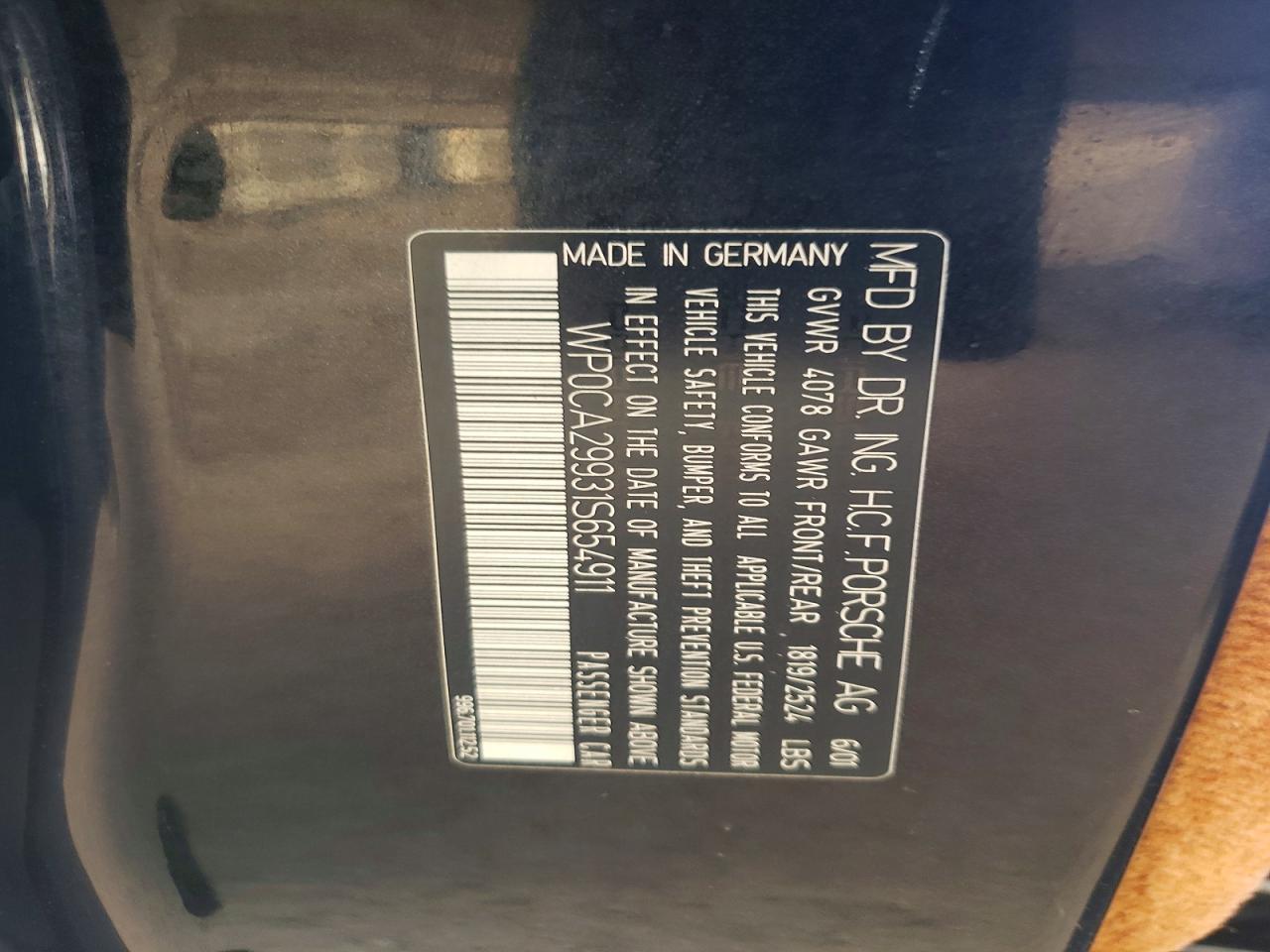 2001 PORSCHE 911