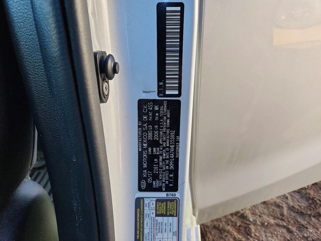 2017 KIA FORTE