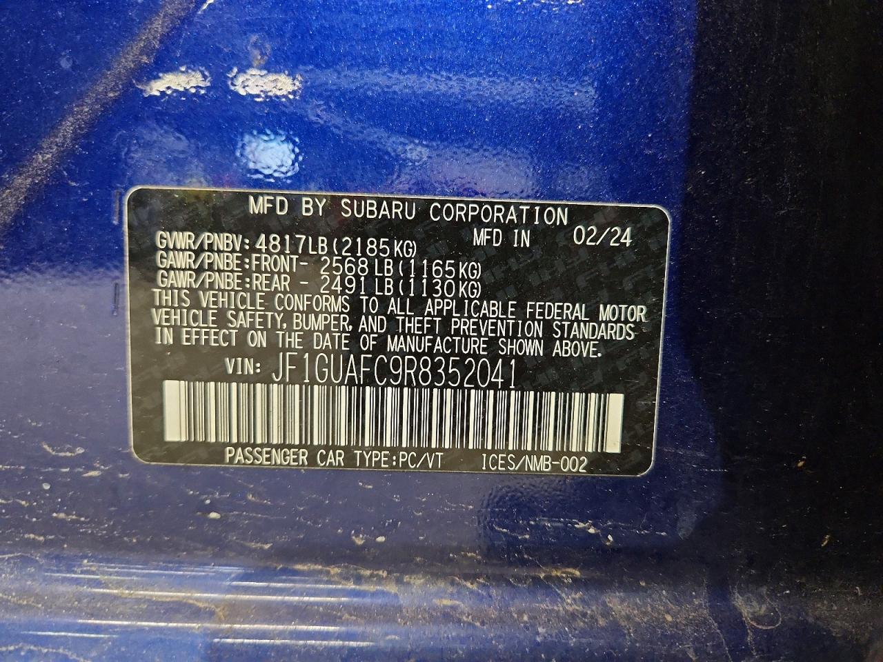 2024 SUBARU IMPREZA