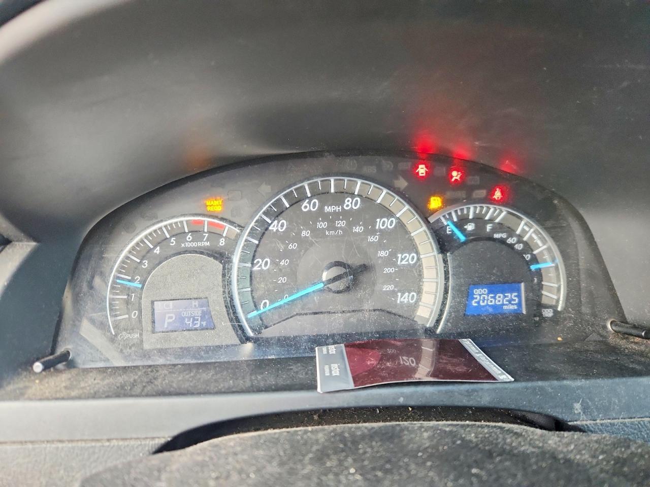 2012 TOYOTA CAMRY