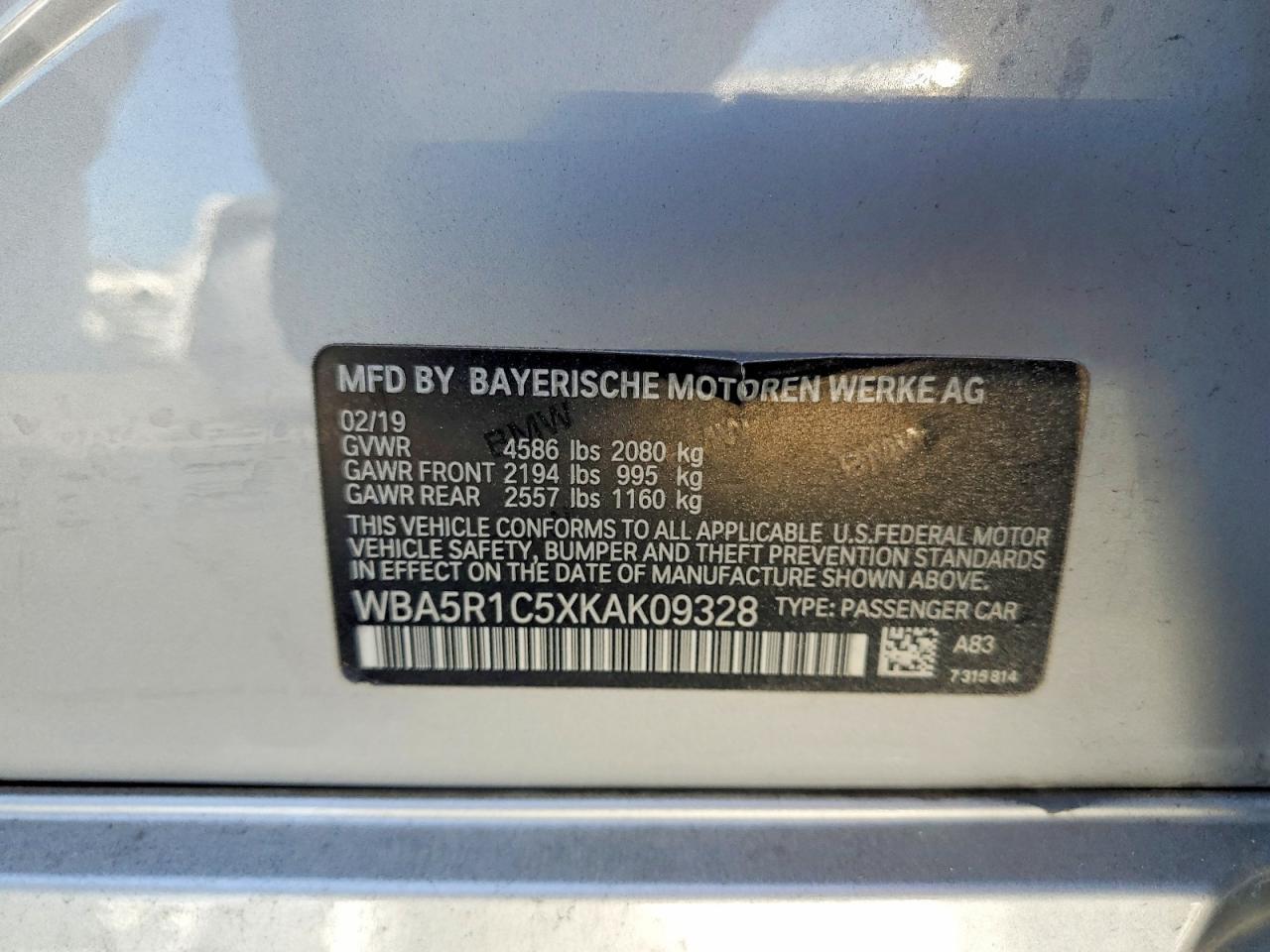 2019 BMW 3 SERIES