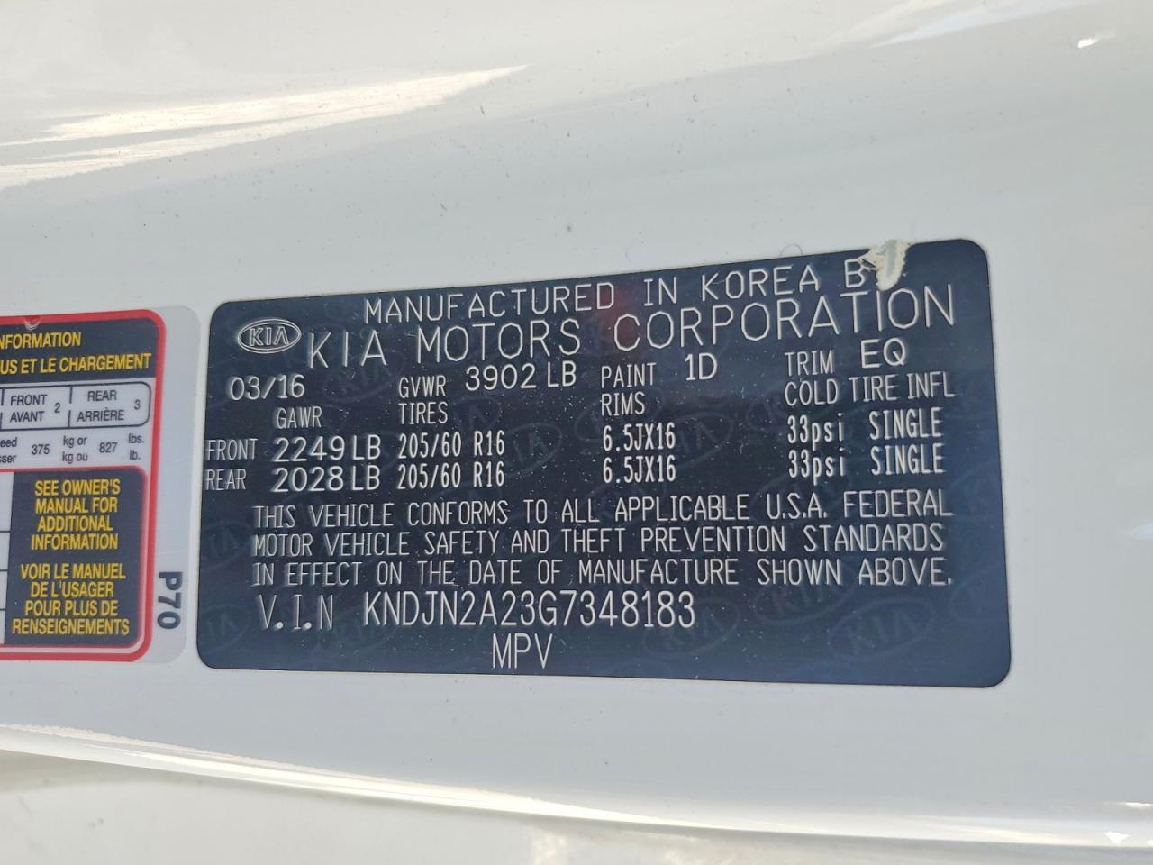 2016 KIA SOUL