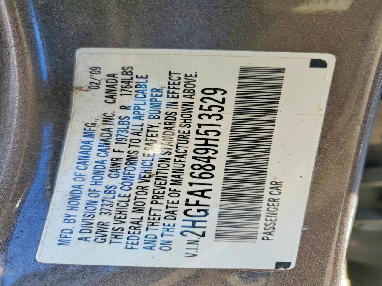 2009 HONDA CIVIC