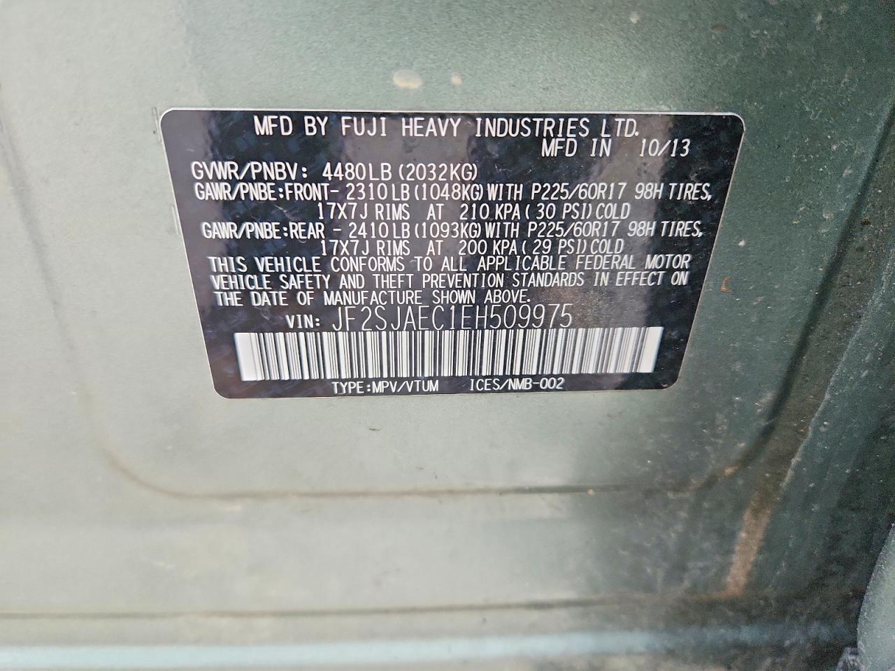 2014 SUBARU FORESTER