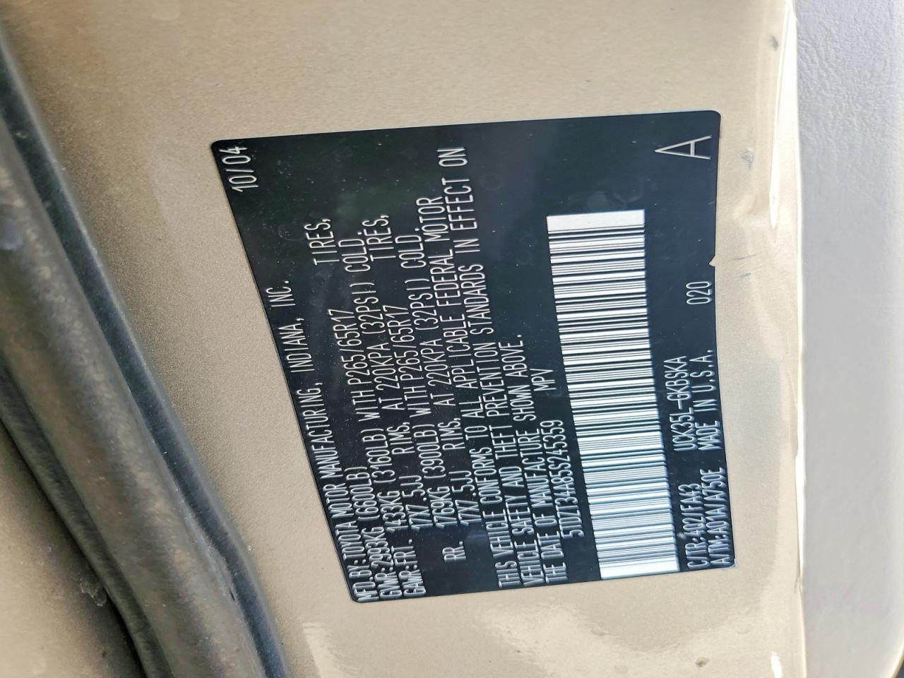 2005 TOYOTA Sequoia