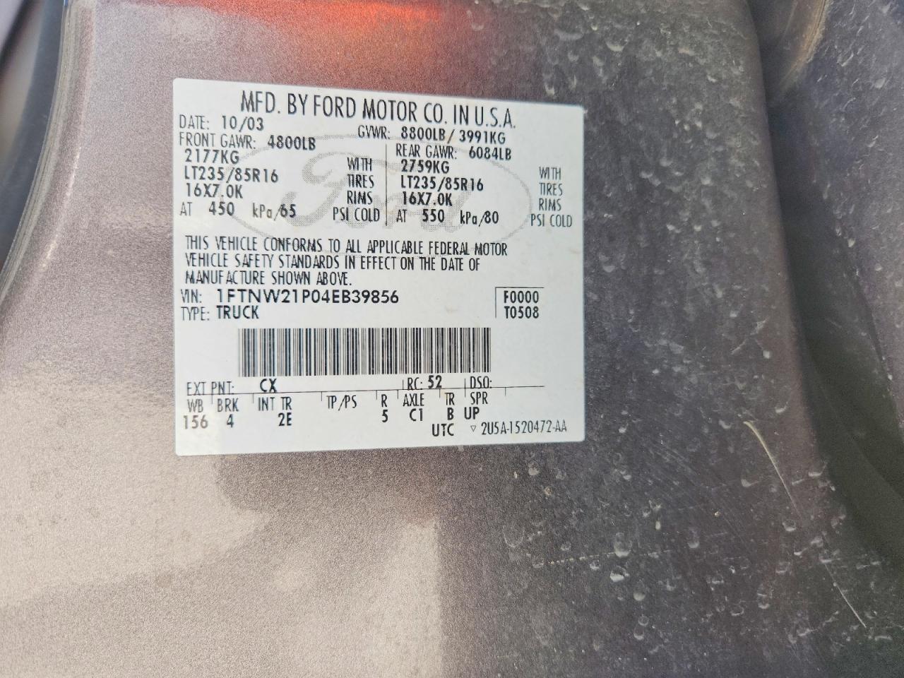 2004 FORD F-250