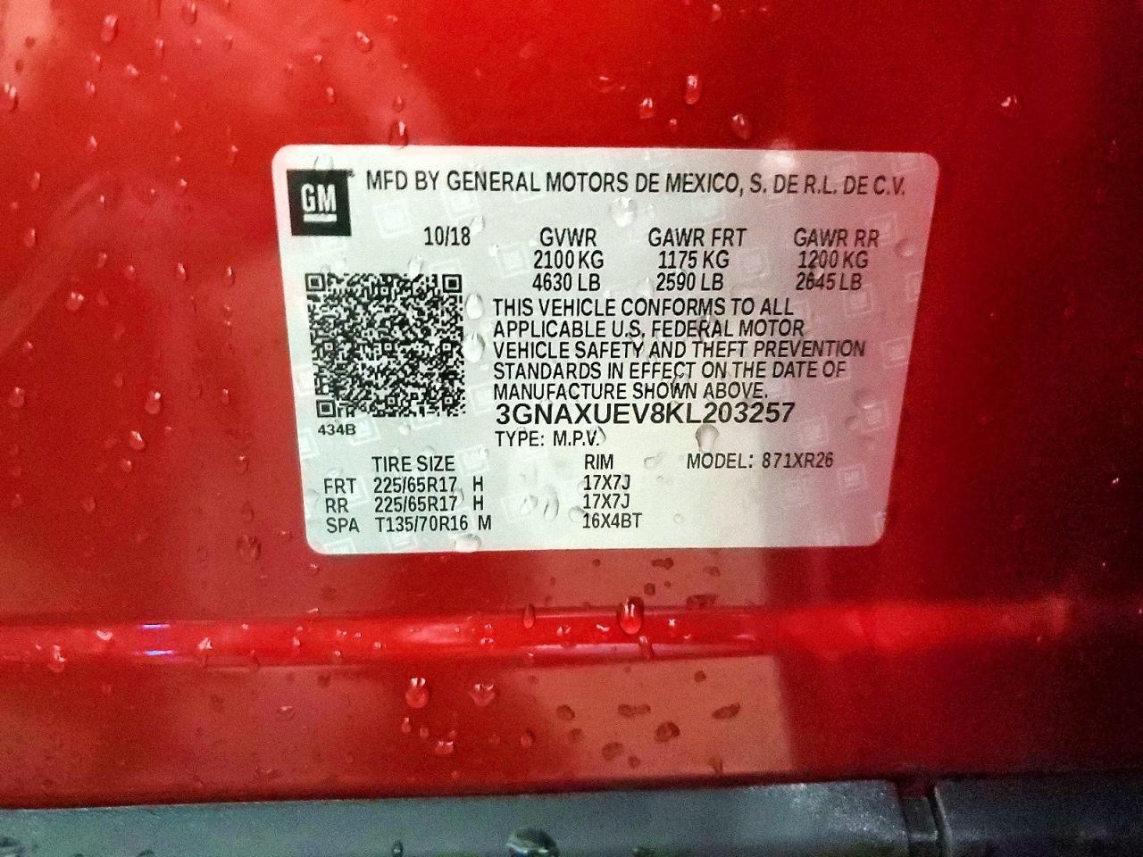 2019 CHEVROLET EQUINOX