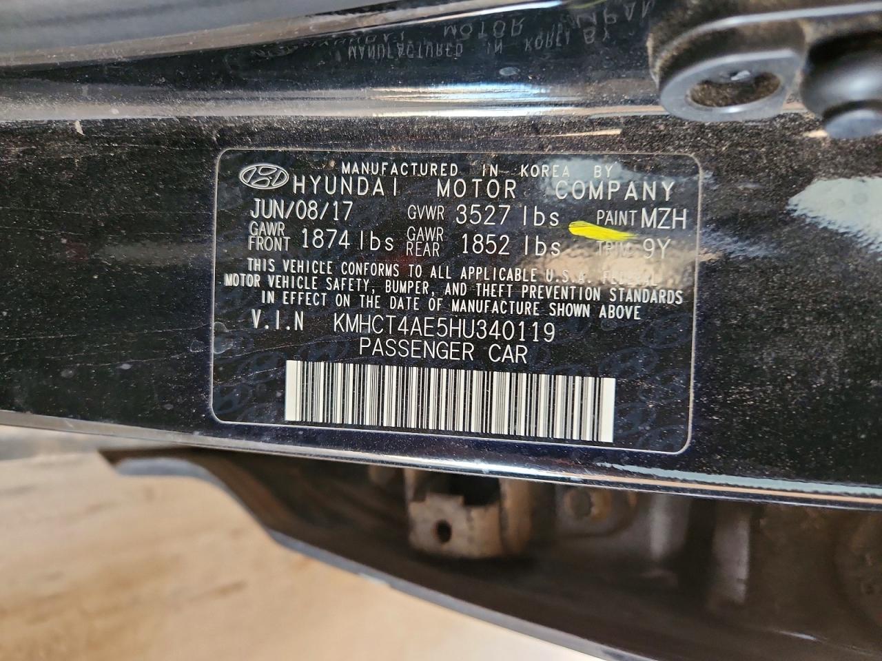 2017 HYUNDAI ACCENT