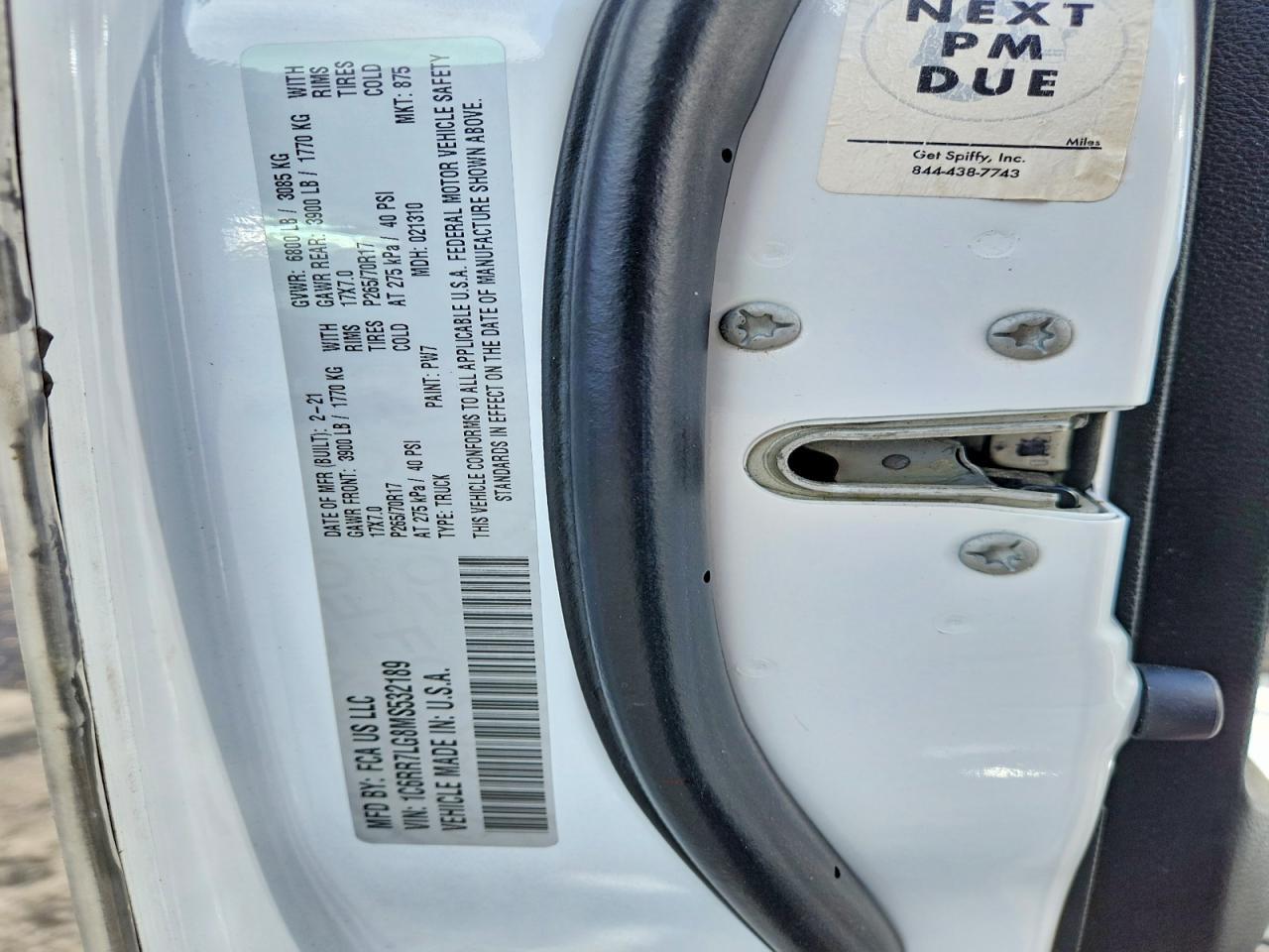 2021 RAM 1500