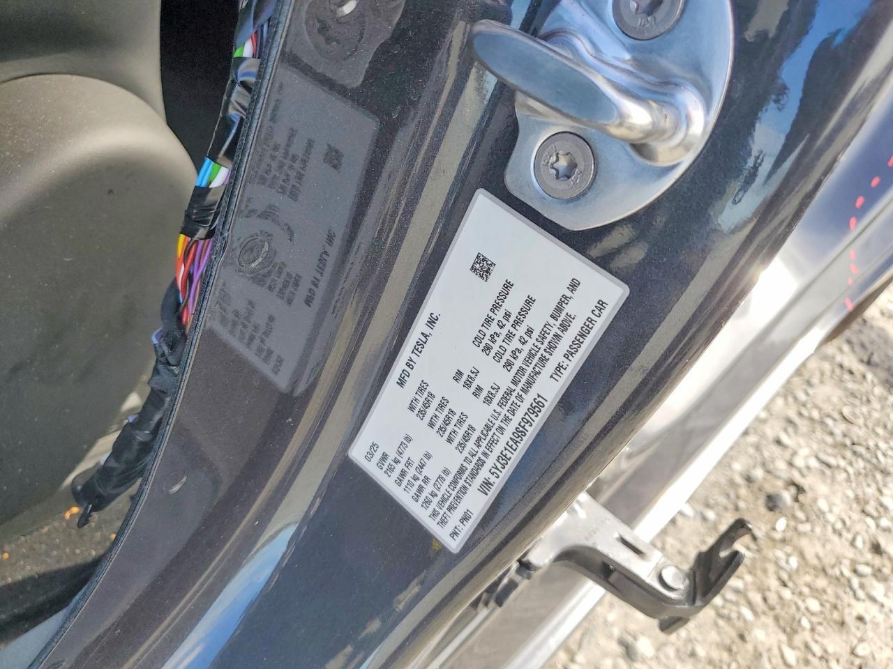 2025 TESLA MODEL 3