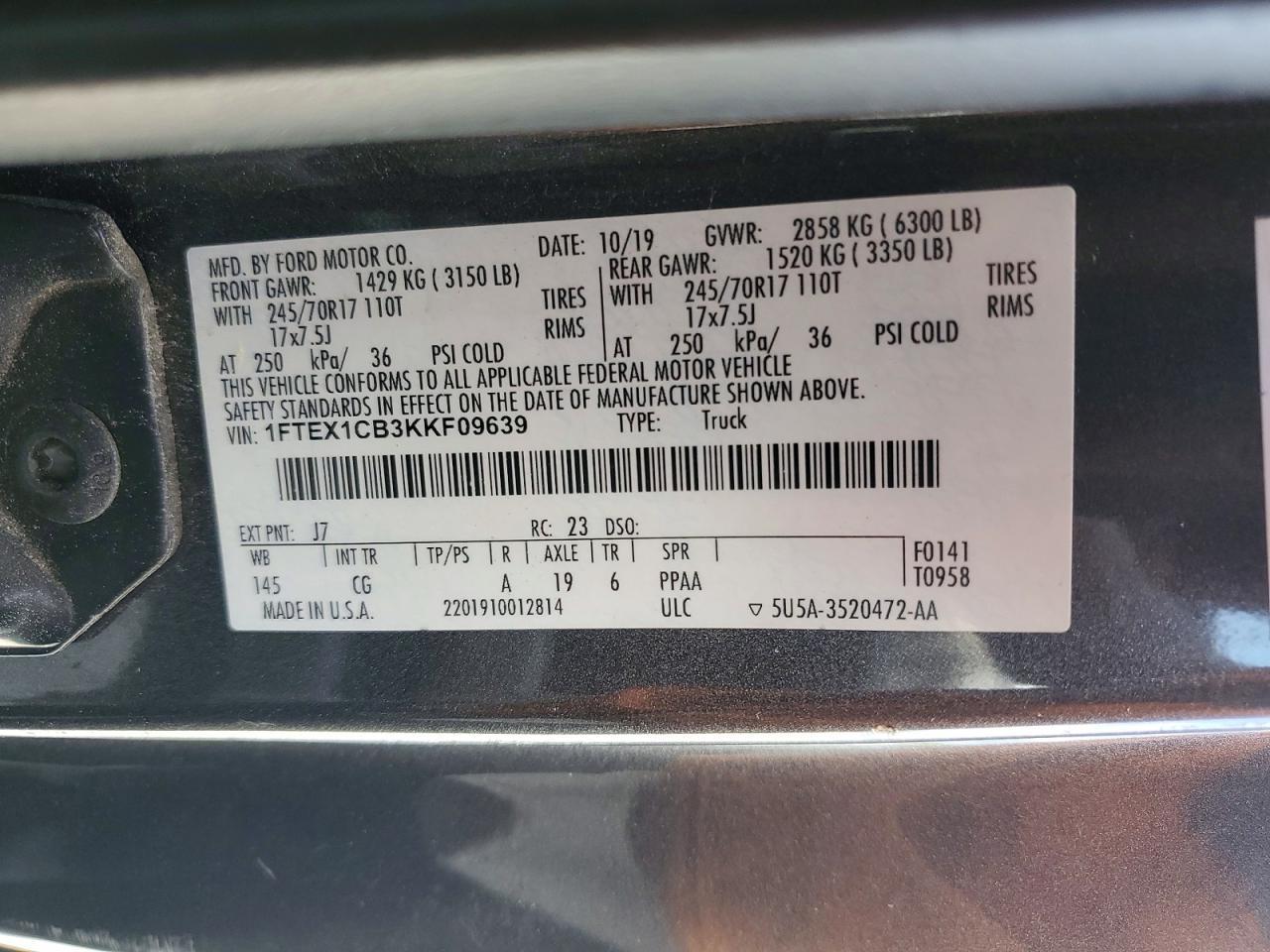 2019 FORD F-150