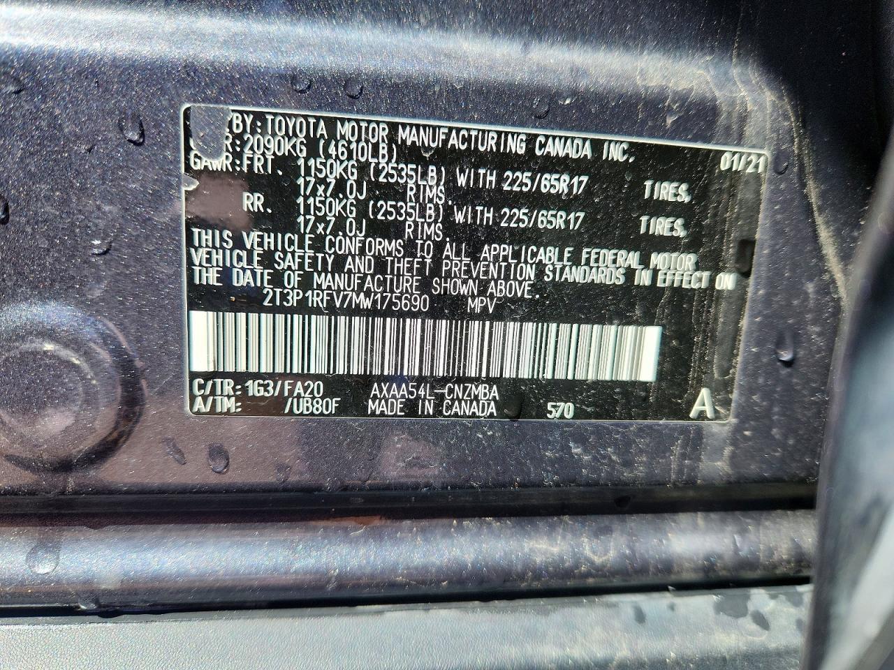 2021 TOYOTA RAV4