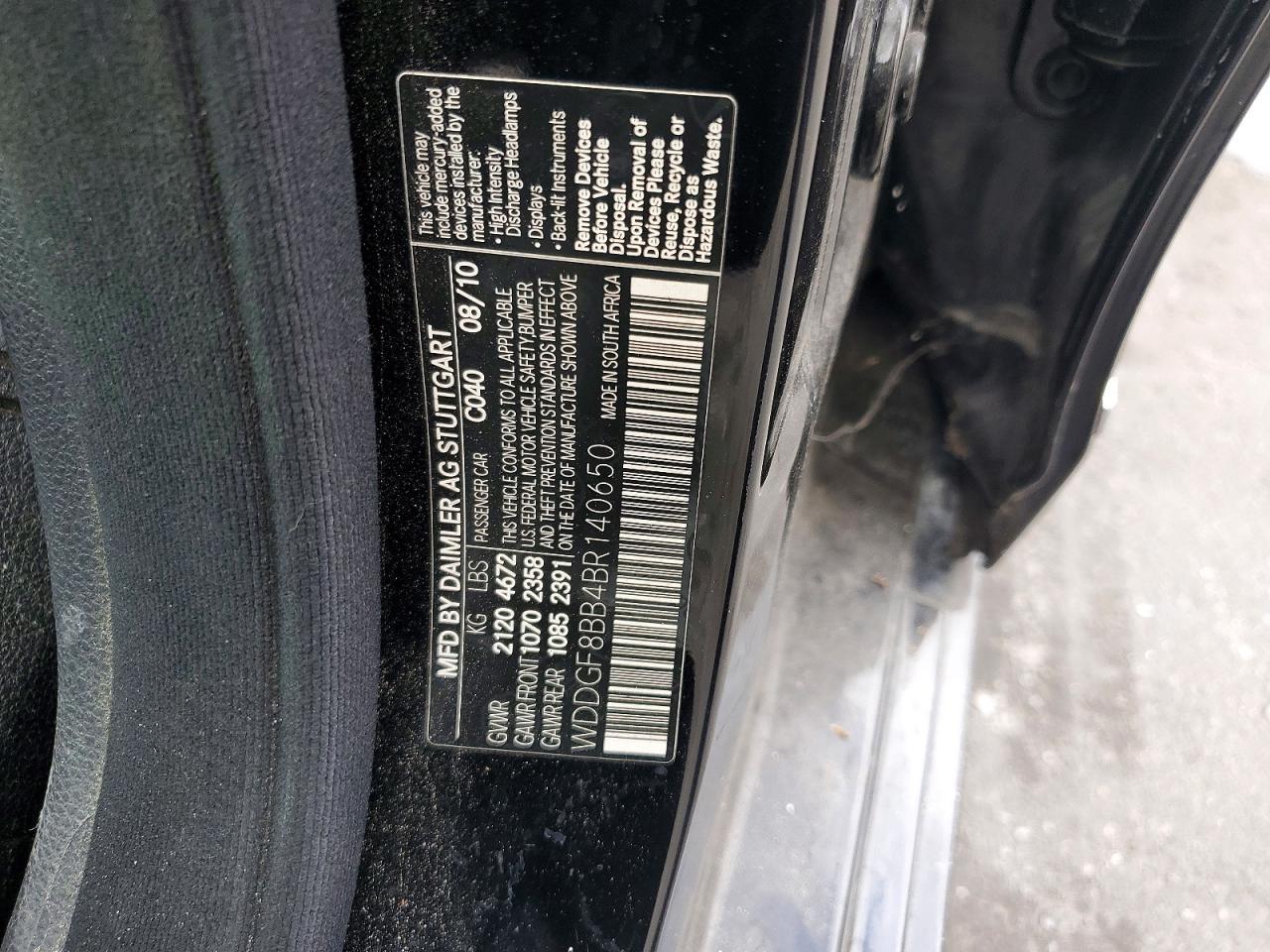 2011 MERCEDES-BENZ C-CLASS
