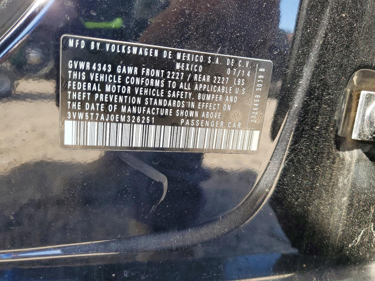2014 VOLKSWAGEN JETTA