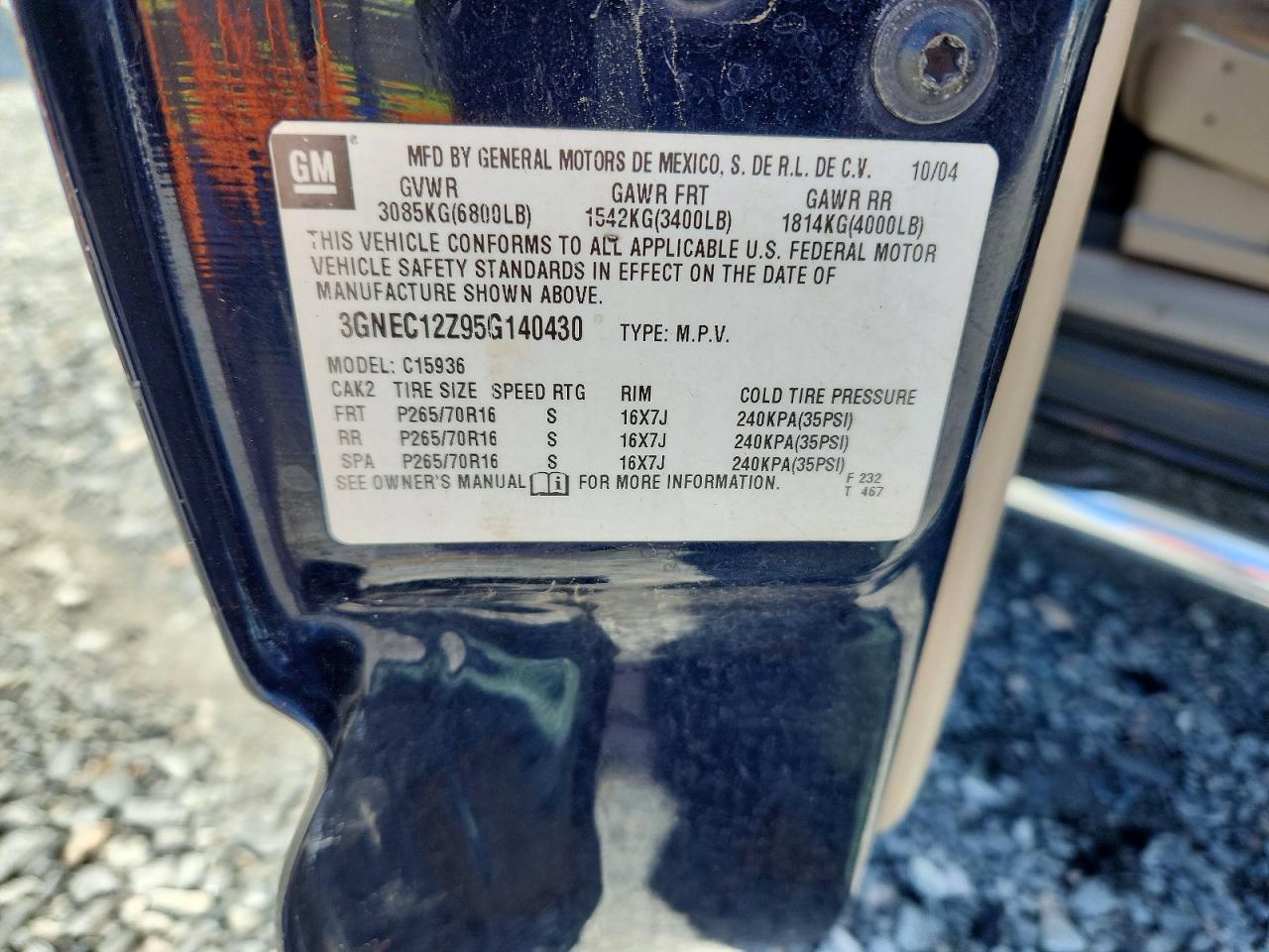 2005 CHEVROLET Avalanche