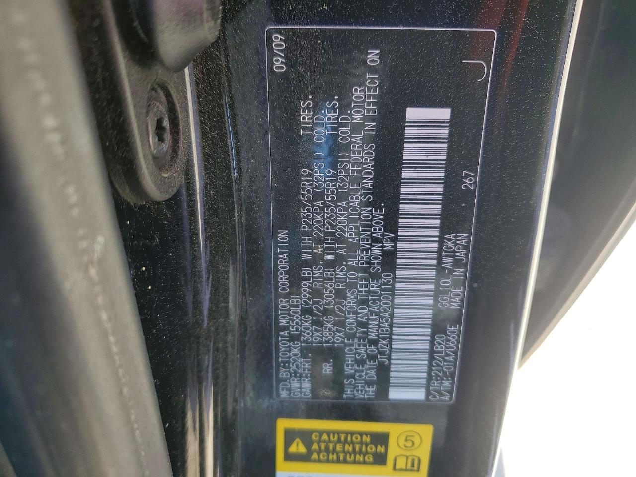 2010 LEXUS RX 350